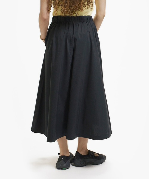 LACOSTE（ラコステ）の「ストレッチタイプライター ギャザー フレアスカート マキシ丈（スカート・レディース・ネイビー/ベージュ/ライトグリーン・38/34/36/40）」の18枚目の写真