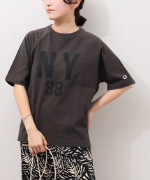 別注【Champion/チャンピオン】16s/1 Jersey TEE Bleach Wash:Tシャツ