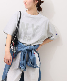 別注【Champion/チャンピオン】16s/1 Jersey TEE Bleach Wash:Tシャツ