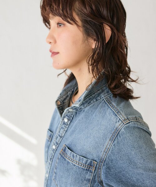 RIVE DROITE（リヴドロワ）の「【Yossshiiii企画】【A・MONN(アモン)】デニムシャツマルチワンピース（ワンピース・レディース・ブルー・36/40/38）」の11枚目の写真