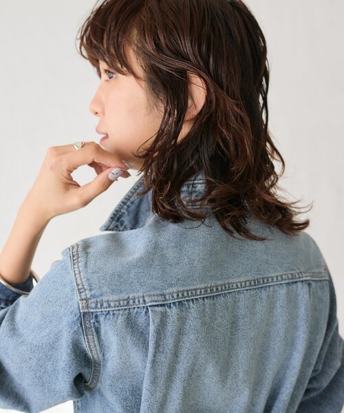 RIVE DROITE（リヴドロワ）の「【Yossshiiii企画】【A・MONN(アモン)】デニムシャツマルチワンピース（ワンピース・レディース・ブルー・36/40/38）」の12枚目の写真