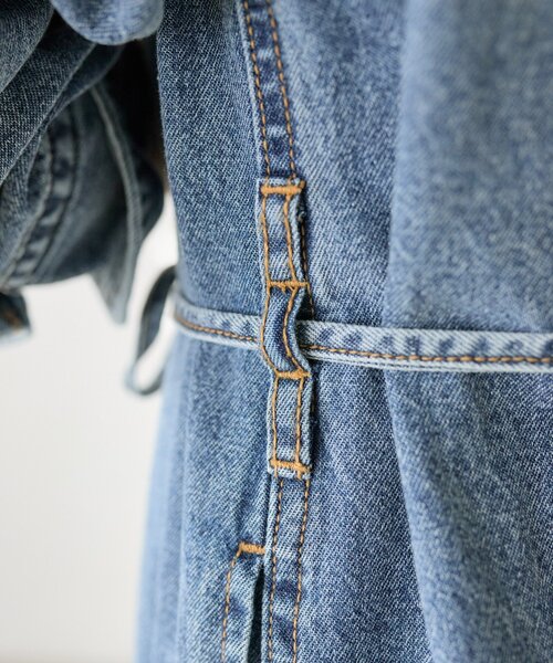 RIVE DROITE（リヴドロワ）の「【Yossshiiii企画】【A・MONN(アモン)】デニムシャツマルチワンピース（ワンピース・レディース・ブルー・36/40/38）」の13枚目の写真