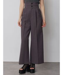 MURUA | 【接触冷感】ハイウエストセンプレワイドパンツ【セットアップ着用可】(スラックス)