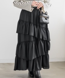 CLETTE（クレット）の「CLETTEオリジナルアシメラッフルスカート（スカート）」