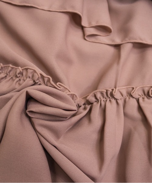 CLETTE（クレット）の「CLETTEオリジナルアシメラッフルスカート（スカート・レディース・オフホワイト/ピンク/ブラック・4L/3L/LL）」の20枚目の写真