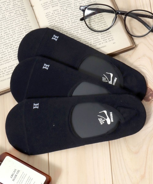 Healthknit（ヘルスニット）の「healthknit（ヘルスニット）3足セット インステップソックス/Ag+抗菌防臭 スニーカーソックス メンズ 25-27cm（ソックス/靴下・メンズ・ブラック/その他・M）」の4枚目の写真