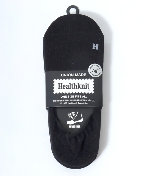 Healthknit（ヘルスニット）の「healthknit（ヘルスニット）3足セット インステップソックス/Ag+抗菌防臭 スニーカーソックス メンズ 25-27cm（ソックス/靴下・メンズ・ブラック/その他・M）」の5枚目の写真