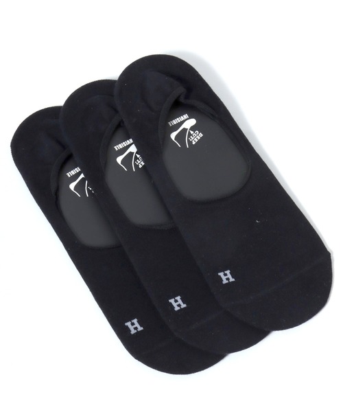 Healthknit（ヘルスニット）の「healthknit（ヘルスニット）3足セット インステップソックス/Ag+抗菌防臭 スニーカーソックス メンズ 25-27cm（ソックス/靴下・メンズ・ブラック/その他・M）」の7枚目の写真