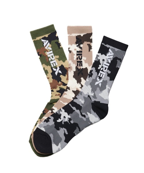 AVIREX（アヴィレックス）の「【AVIREX】Ccamouflage 3P Socks（ソックス/靴下・メンズ・カモフラージュ・25-27）」の6枚目の写真