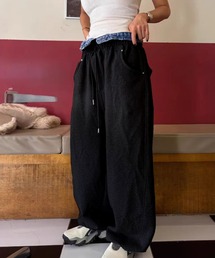 LAFFMO（ラフモ）の「デニムウエスト切り替えスウェットパンツ（その他パンツ）」