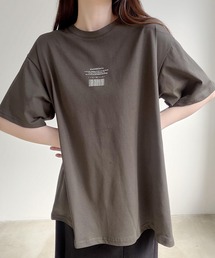 ワンポイントロゴ ビッグシルエットTシャツ