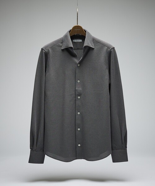 DESIGNWORKS(デザインワークス)の「【定番人気】立体襟コットンシャツ(シャツ/ブラウス・メンズ・グレー/チャコールグレー・46/48/50/52)」の9枚目の写真