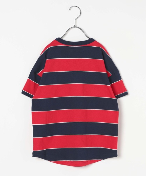 Champion（チャンピオン）の「【Champion(チャンピオン）】マルチボーダーT(KIDS)（Tシャツ/カットソー・キッズ・ブルー/グリーン/レッド・140cm/130cm/150cm/160cm/120cm）」の5枚目の写真