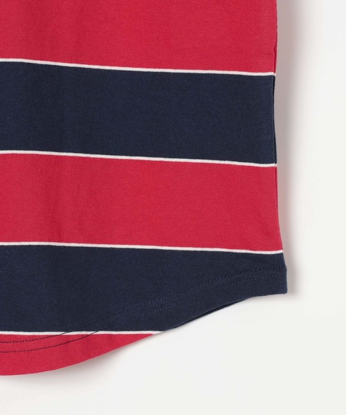 Champion（チャンピオン）の「【Champion(チャンピオン）】マルチボーダーT(KIDS)（Tシャツ/カットソー・キッズ・ブルー/グリーン/レッド・140cm/130cm/150cm/160cm/120cm）」の8枚目の写真