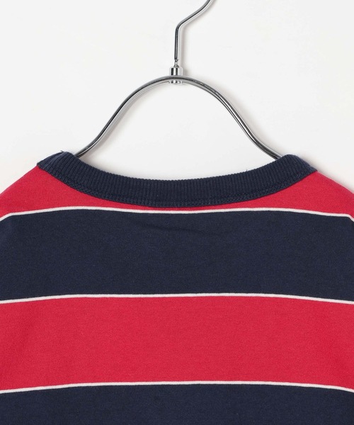 Champion（チャンピオン）の「【Champion(チャンピオン）】マルチボーダーT(KIDS)（Tシャツ/カットソー・キッズ・ブルー/グリーン/レッド・140cm/130cm/150cm/160cm/120cm）」の9枚目の写真