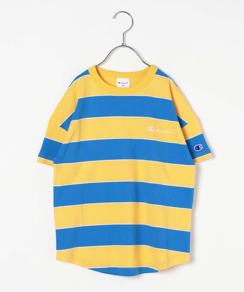 Champion（チャンピオン）の「【Champion(チャンピオン）】マルチボーダーT(KIDS)（Tシャツ/カットソー・キッズ・ブルー/グリーン/レッド・140cm/130cm/150cm/160cm/120cm）」の13枚目の写真