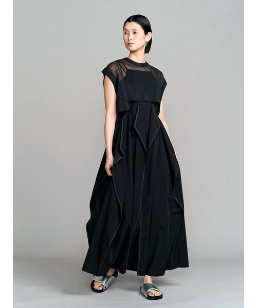 UN3D.（アンスリード）の「SHEER SHORT KT TOP / シアーショートニットトップ（ニット/セーター・レディース・グレー/ブラック/ホワイト・FREE）」の13枚目の写真