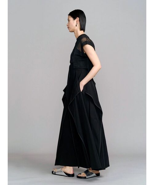 UN3D.（アンスリード）の「SHEER SHORT KT TOP / シアーショートニットトップ（ニット/セーター・レディース・グレー/ブラック/ホワイト・FREE）」の14枚目の写真