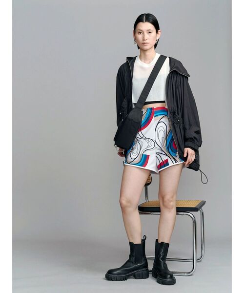 UN3D.（アンスリード）の「SHEER SHORT KT TOP / シアーショートニットトップ（ニット/セーター・レディース・グレー/ブラック/ホワイト・FREE）」の18枚目の写真