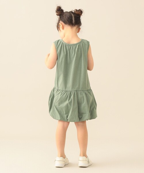 BEAMS mini(ビームスミニ)の「クイックドライ ワンピース 2026SS (90~140cm) 子供服 夏物 まとめ買い キッズ プチプラ 定番 速乾(ワンピース・キッズ・ブルー系その他4/オリーブ・90/100/110/140/130/120)」の5枚目の写真