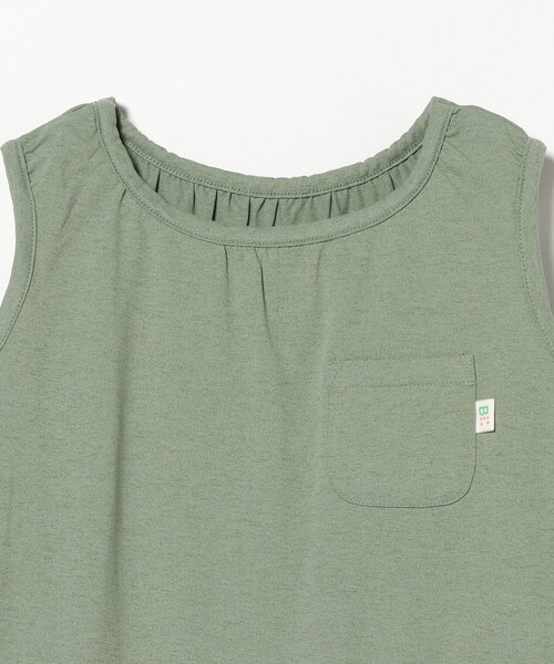 BEAMS mini(ビームスミニ)の「クイックドライ ワンピース 2026SS (90~140cm) 子供服 夏物 まとめ買い キッズ プチプラ 定番 速乾(ワンピース・キッズ・ブルー系その他4/オリーブ・90/100/110/140/130/120)」の10枚目の写真