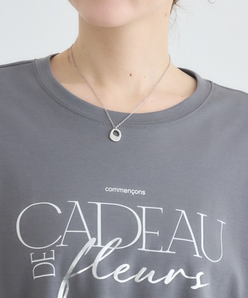 KATHARINE ROSS(キャサリンロス)の「【KATHARINE ROSS】ドロストボックスロゴTシャツ(Tシャツ/カットソー・レディース・チャコールグレー/オフホワイト/イエロー・FREE)」の17枚目の写真