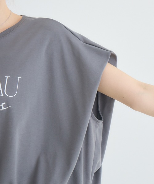 KATHARINE ROSS(キャサリンロス)の「【KATHARINE ROSS】ドロストボックスロゴTシャツ(Tシャツ/カットソー・レディース・チャコールグレー/オフホワイト/イエロー・FREE)」の20枚目の写真