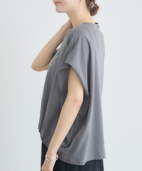 KATHARINE ROSS(キャサリンロス)の「【KATHARINE ROSS】ドロストボックスロゴTシャツ(Tシャツ/カットソー・レディース・チャコールグレー/オフホワイト/イエロー・FREE)」の15枚目の写真