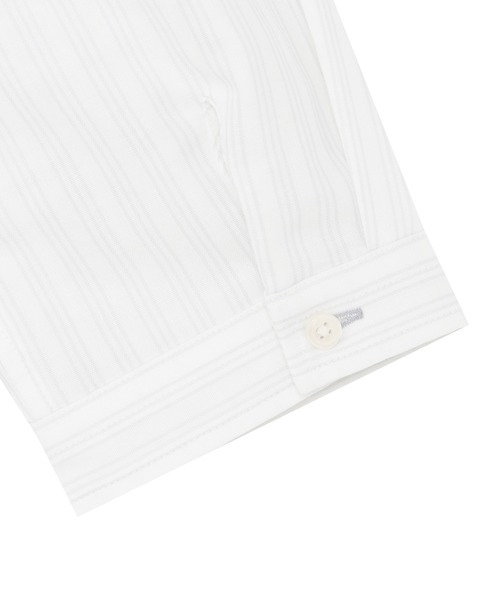 TOKYO SHIRTS（トウキョウシャツ）の「【Pitta Re:)】ふわっとガーゼシャツ レギュラーシルエット 七分袖 綿100% レディース カジュアルシャツ（シャツ/ブラウス・レディース・ホワイト・L/S）」の4枚目の写真