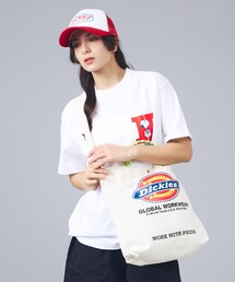 【DICKIES/ディッキーズ】LOGO PRINT ROPE 2WAY SHOULDER / ロゴプリント ロープ2wayショルダーバッグ / トートバッグ / ユニセックス