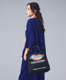 【DICKIES/ディッキーズ】LOGO PRINT ROPE 2WAY SHOULDER / ロゴプリント ロープ2wayショルダーバッグ / トートバッグ / ユニセックス