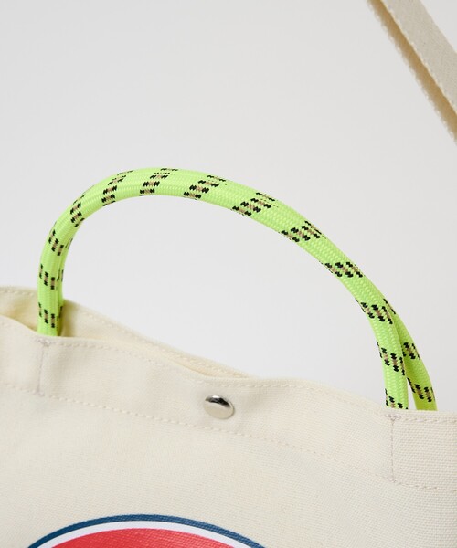 Dickies(ディッキーズ)の「【DICKIES/ディッキーズ】LOGO PRINT ROPE 2WAY SHOULDER / ロゴプリント ロープ2wayショルダーバッグ / トートバッグ / ユニセックス(ショルダーバッグ・メンズ・スミクロ/ブラック/オフホワイト/アイボリー・フリー)」の5枚目の写真