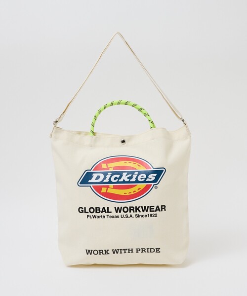 Dickies(ディッキーズ)の「【DICKIES/ディッキーズ】LOGO PRINT ROPE 2WAY SHOULDER / ロゴプリント ロープ2wayショルダーバッグ / トートバッグ / ユニセックス(ショルダーバッグ・メンズ・スミクロ/ブラック/オフホワイト/アイボリー・フリー)」の6枚目の写真