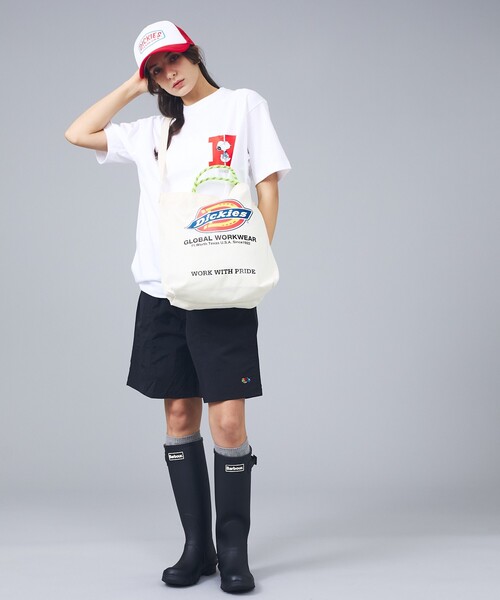 Dickies(ディッキーズ)の「【DICKIES/ディッキーズ】LOGO PRINT ROPE 2WAY SHOULDER / ロゴプリント ロープ2wayショルダーバッグ / トートバッグ / ユニセックス(ショルダーバッグ・メンズ・スミクロ/ブラック/オフホワイト/アイボリー・フリー)」の7枚目の写真