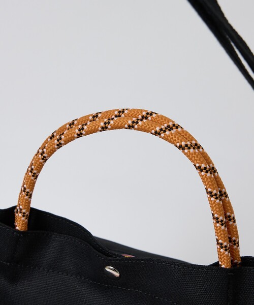 Dickies(ディッキーズ)の「【DICKIES/ディッキーズ】LOGO PRINT ROPE 2WAY SHOULDER / ロゴプリント ロープ2wayショルダーバッグ / トートバッグ / ユニセックス(ショルダーバッグ・メンズ・スミクロ/ブラック/オフホワイト/アイボリー・フリー)」の8枚目の写真