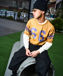 TOLQ（トルク）の「TOLQ / トルク Skeleton Printed Football T-shirts（Tシャツ/カットソー）」