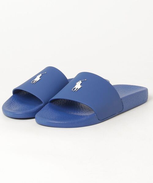 POLO RALPH LAUREN(ポロ ラルフ ローレン)の「ポロ ラルフ ローレン ウィメンズ POLO SLIDE ポロ スライド サンダル(サンダル・レディース・オレンジ/ブルー・70/60/50)」の6枚目の写真