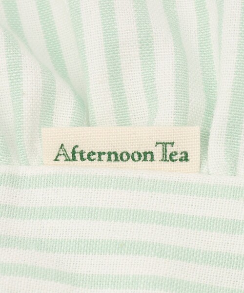 Afternoon Tea(アフタヌーンティー)の「ストライプフリルクッションカバー(クッション/クッションカバー・レディース・ライトグリーン・ONE SIZE)」の5枚目の写真