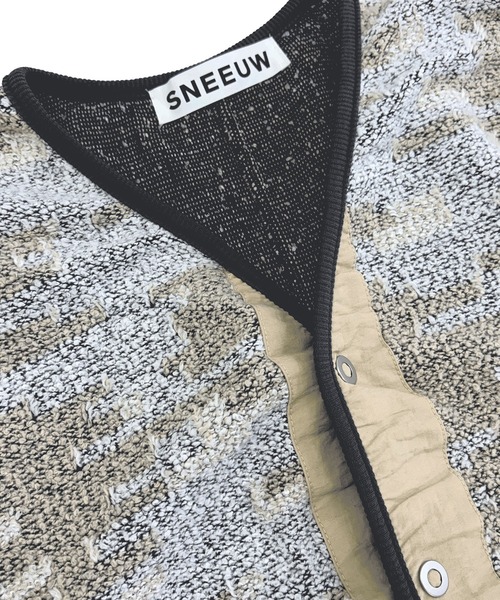 sneeuw(スニュウ)の「ユゲJQカーディガン(カーディガン/ボレロ・レディース・ベージュ/ブルー・3/1)」の6枚目の写真