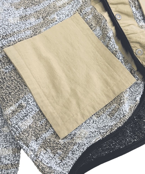 sneeuw(スニュウ)の「ユゲJQカーディガン(カーディガン/ボレロ・レディース・ベージュ/ブルー・3/1)」の7枚目の写真