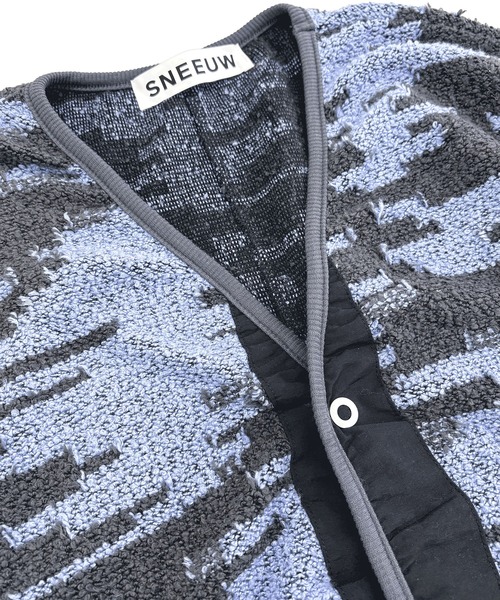 sneeuw(スニュウ)の「ユゲJQカーディガン(カーディガン/ボレロ・レディース・ベージュ/ブルー・3/1)」の8枚目の写真