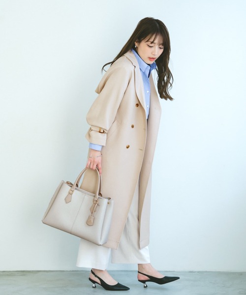COHINA（コヒナ）の「【VISコラボ】【軽量】チャーム付き2wayトート 【低身長・小柄女性】（トートバッグ・レディース・ホワイト/ブラック/ベージュ・ONE SIZE）」の16枚目の写真