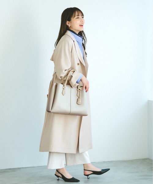 COHINA（コヒナ）の「【VISコラボ】【軽量】チャーム付き2wayトート 【低身長・小柄女性】（トートバッグ・レディース・ホワイト/ブラック/ベージュ・ONE SIZE）」の19枚目の写真
