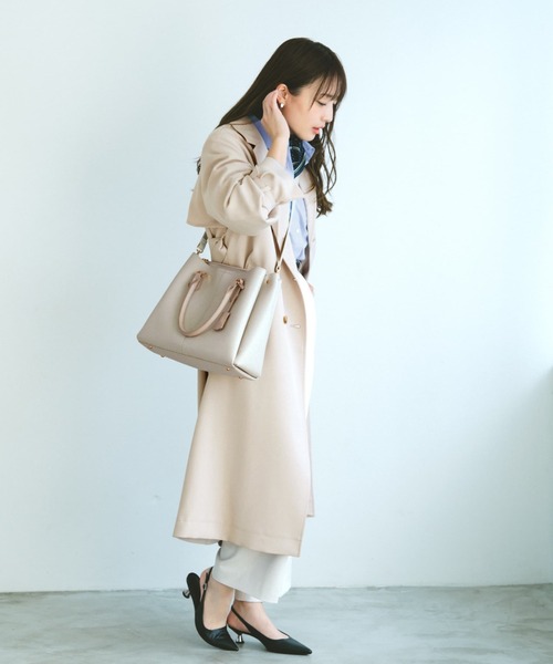 COHINA（コヒナ）の「【VISコラボ】【軽量】チャーム付き2wayトート 【低身長・小柄女性】（トートバッグ・レディース・ホワイト/ブラック/ベージュ・ONE SIZE）」の21枚目の写真