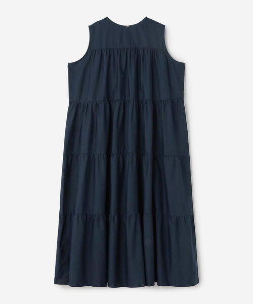 GYMPHLEX(ジムフレックス)の「Gymphlex | コットンブロード スリーブレス ティアードワンピース WOMEN(ワンピース・レディース・カーキ系1/ネイビー/ブラック系その他・14)」の4枚目の写真