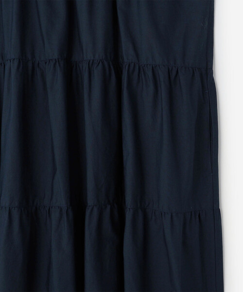 GYMPHLEX(ジムフレックス)の「Gymphlex | コットンブロード スリーブレス ティアードワンピース WOMEN(ワンピース・レディース・カーキ系1/ネイビー/ブラック系その他・14)」の7枚目の写真