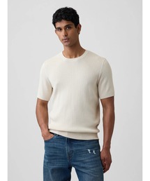 GAP（ギャップ）の「リブ クルーネック ニットTシャツ（ニット/セーター）」