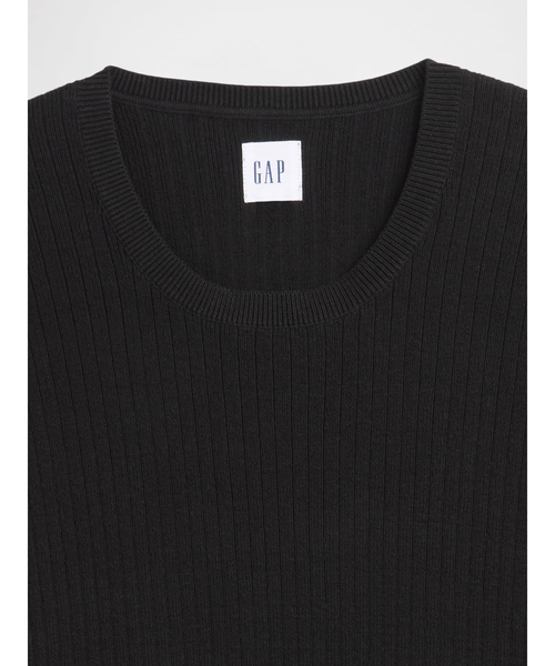 GAP(ギャップ)の「リブ クルーネック ニットTシャツ(ニット/セーター・メンズ・ブラック/アイボリー・M/L/XS/S/XL)」の10枚目の写真