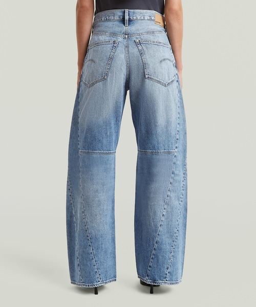 G-STAR（ジースター）の「Contor 3D Wide Jeans/ヴィンテージライク立体裁断ワイドルーズジーンズ/L28（デニムパンツ・レディース・ライトインディゴブルー・25inch/26inch/27inch/24inch）」の2枚目の写真