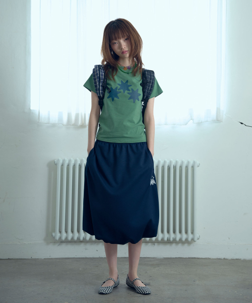 NICE GHOST CLUB(ナイスゴーストクラブ)の「RELIGIOUS SYMBOL MINI TEE_GREEN(NG2GMFT504A)(Tシャツ/カットソー・レディース・グリーン・F)」の3枚目の写真